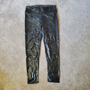 BRAND NEW Dolls Kill x Bozzolo Black Vegan Leather Leggings Sz Medium